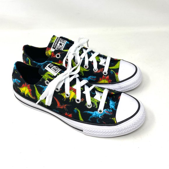 💖MEGA SALE💖Converse Ctas OX Black Bleached Cyan Shoes Junior Canvas 670350C - Picture 6 of 10